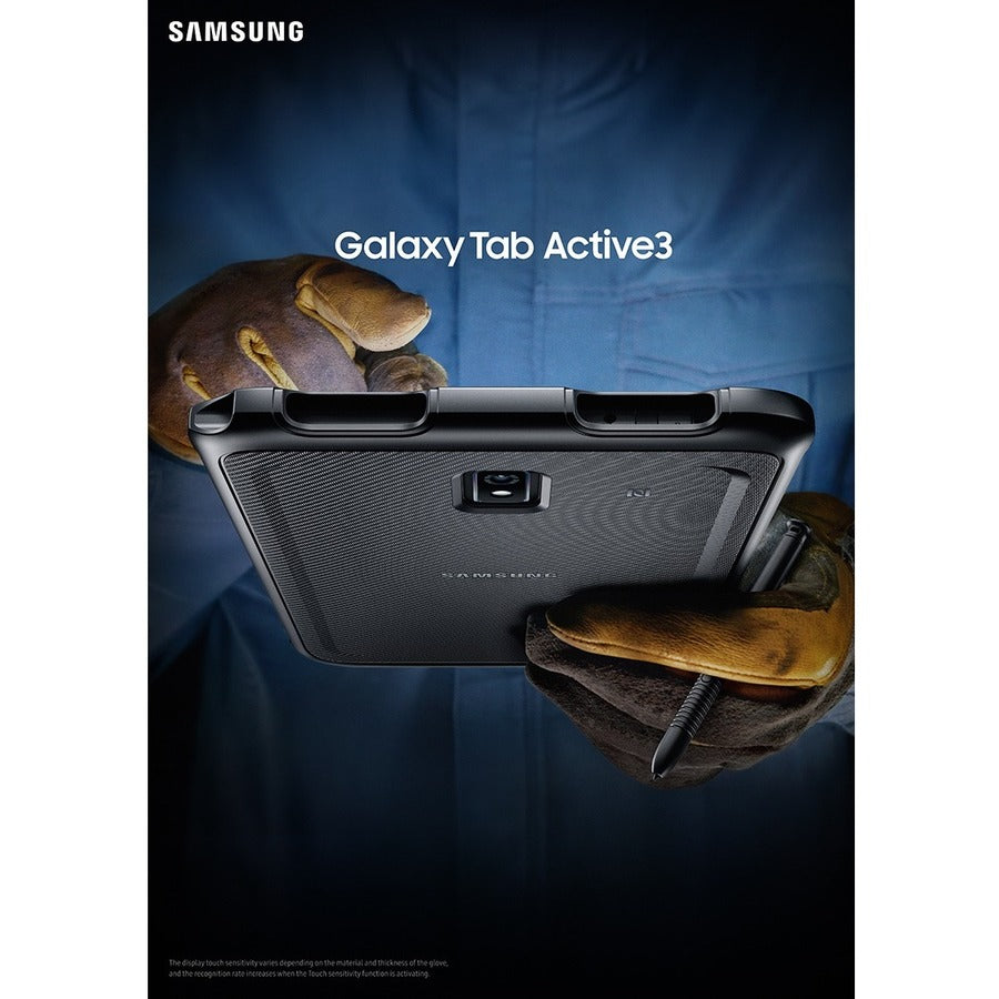 Samsung Galaxy Tab Active3 Rugged Tablet - 8 WUXGA - Samsung Exynos 9810 - 4 GB - 64 GB Storage - Android 10 - 4G - Black" SM-T577UZKDN14