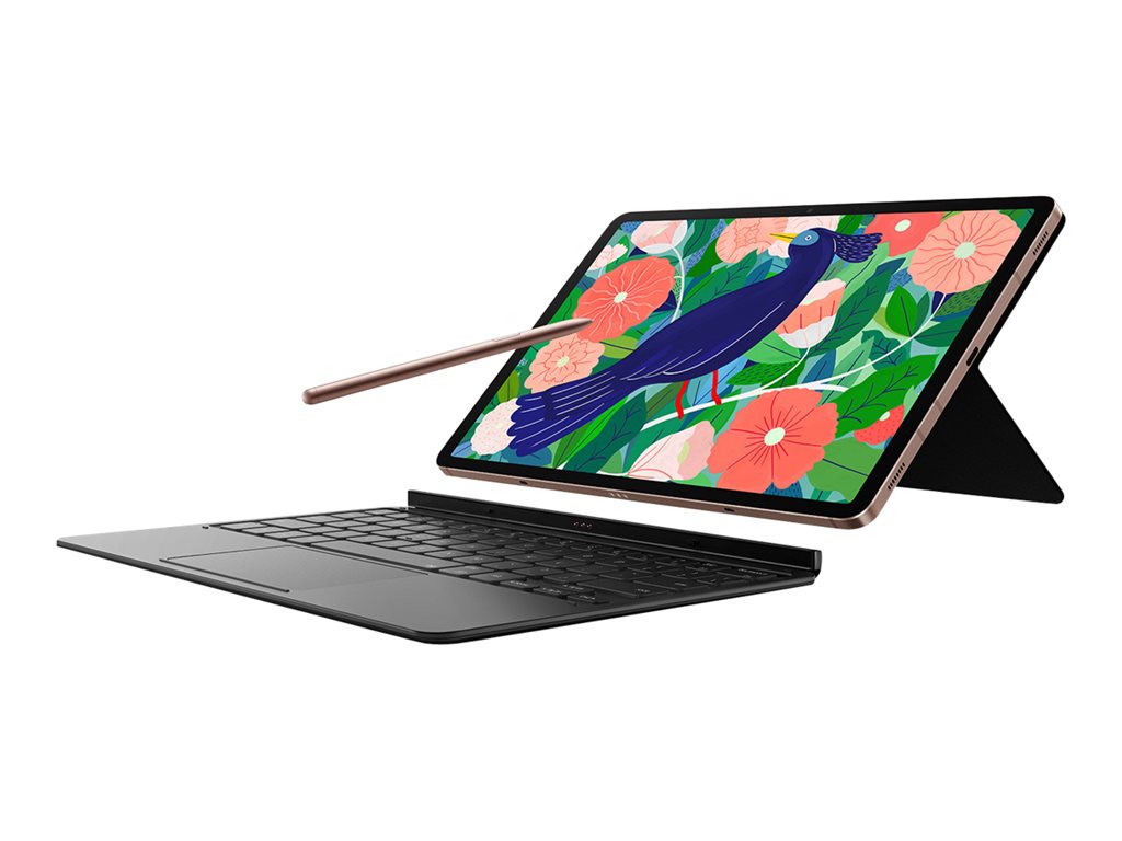 Samsung Galaxy Tab S7+ - Tablet - Android 13 - 128 GB - 12.4 Super AMOLED (2800 x 1752) - microSD slot - mystic bronze"