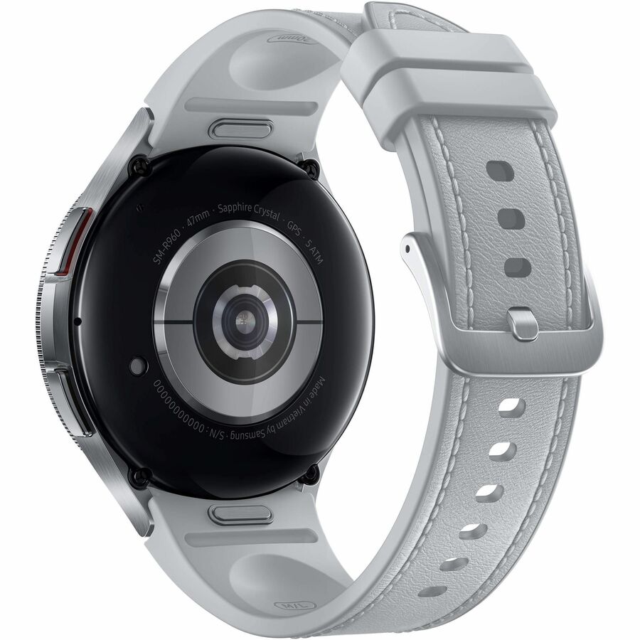Samsung Galaxy Watch6 Classic Smart Watch - 47 mm - Bluetooth - Silver - Wireless LAN