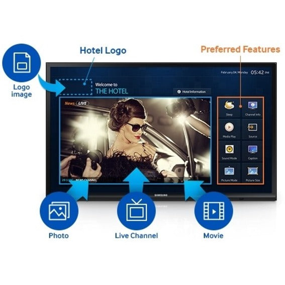 Samsung-IMSourcing 690 HG24NE690AF 24 Smart LED-LCD TV - HDTV - Black" HG24NE690AFXZA