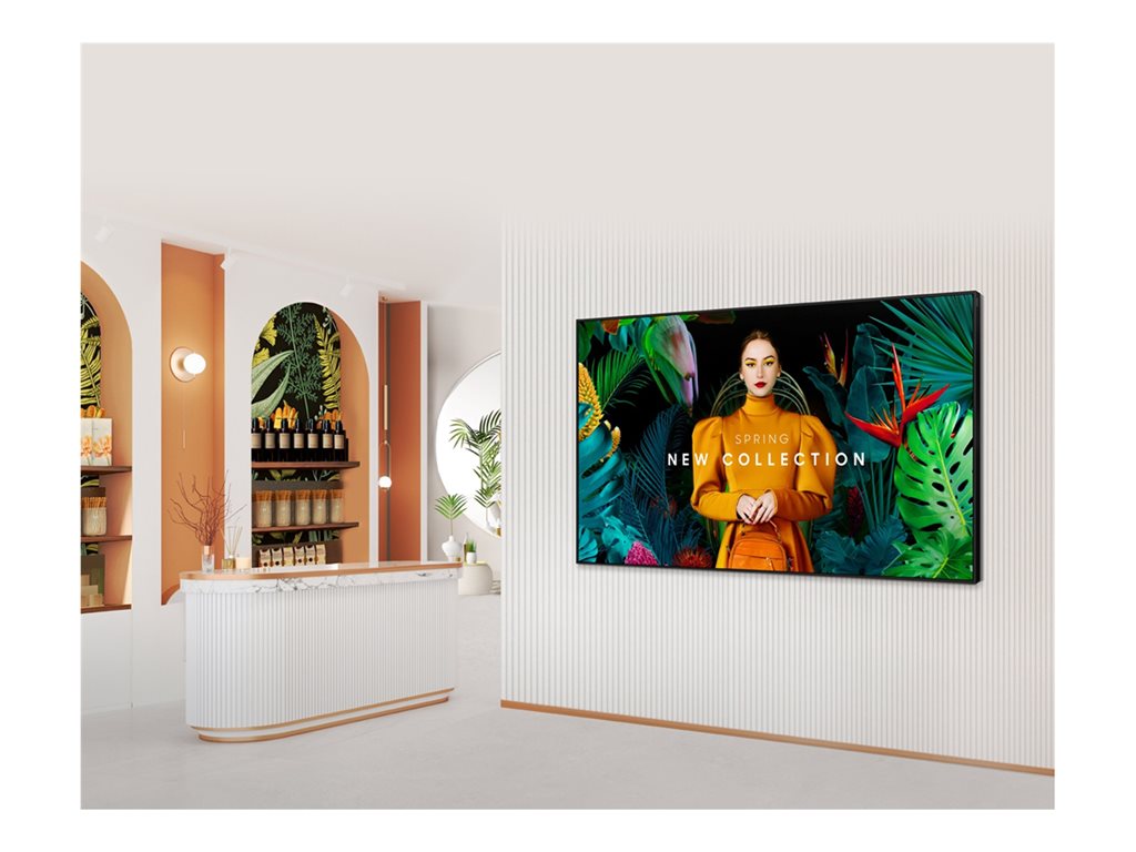 Samsung QB85C - 85 Diagonal Class QBC Series LED-backlit LCD display - Crystal UHD - digital signage - Tizen OS - 4K UHD (2160p)