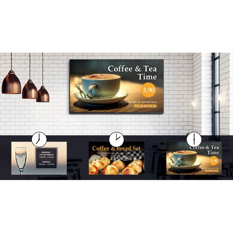 Samsung QE75T 75" 4K UHD Display - Crystal UHD Digital Signage with MagicINFO Lite | Samsung