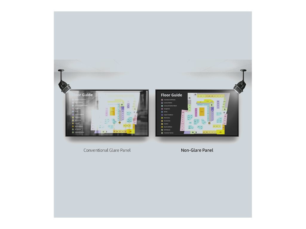 Samsung QM50C - 50 Diagonal Class (48.5" viewable) - QMC Series LED-backlit LCD display - digital signage - Tizen OS - 4K UHD