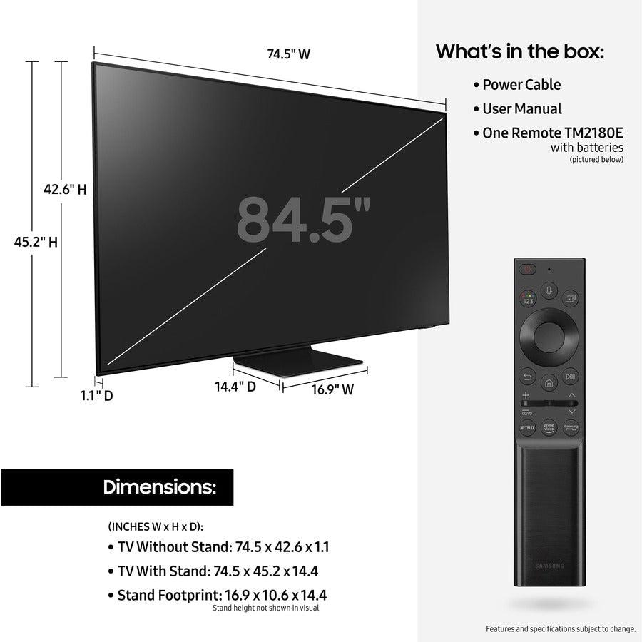 Samsung QN90A QN98QN90AAF 98" Smart LED-LCD TV - 4K UHDTV - Titan Black, Sand Black