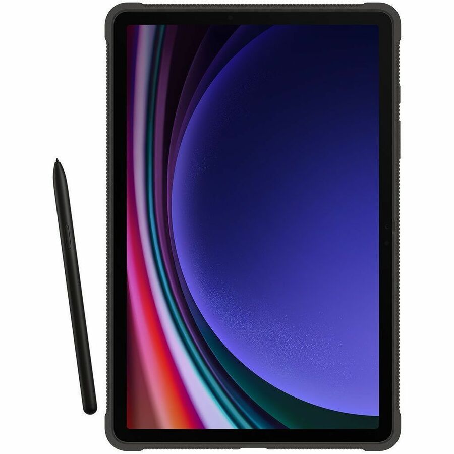 Samsung Rugged Carrying Case for 11" Samsung Galaxy Tab S9 Tablet, Stylus - Black - Bump
