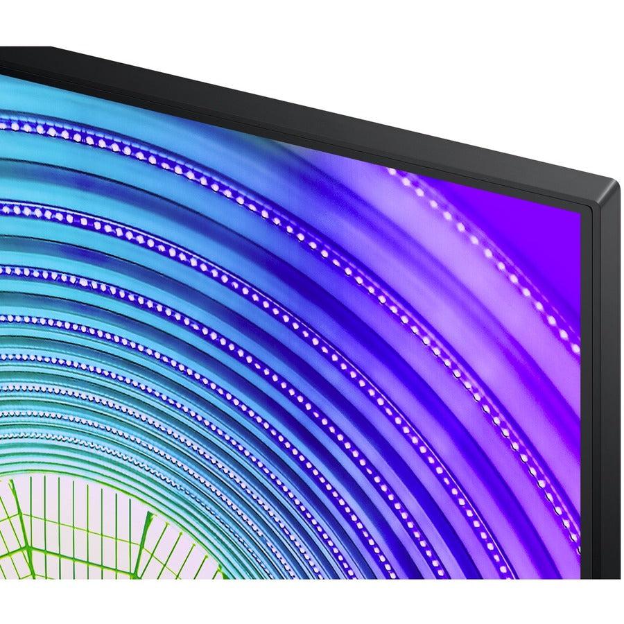 Samsung S24A600UCN 24 Class WQHD LCD Monitor - 16:9 - Black" LS24A600UCNXGO