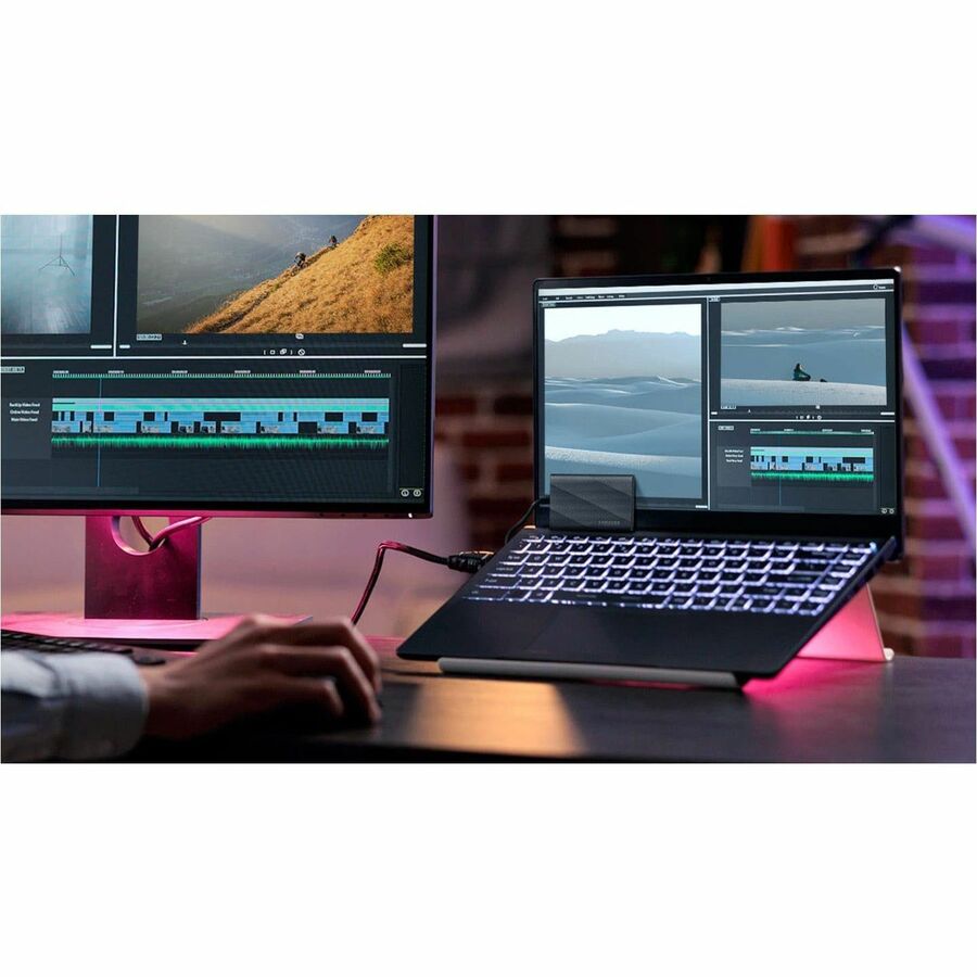 Samsung T9 1 TB Portable Solid State Drive - External - Black - Desktop PC, Notebook,