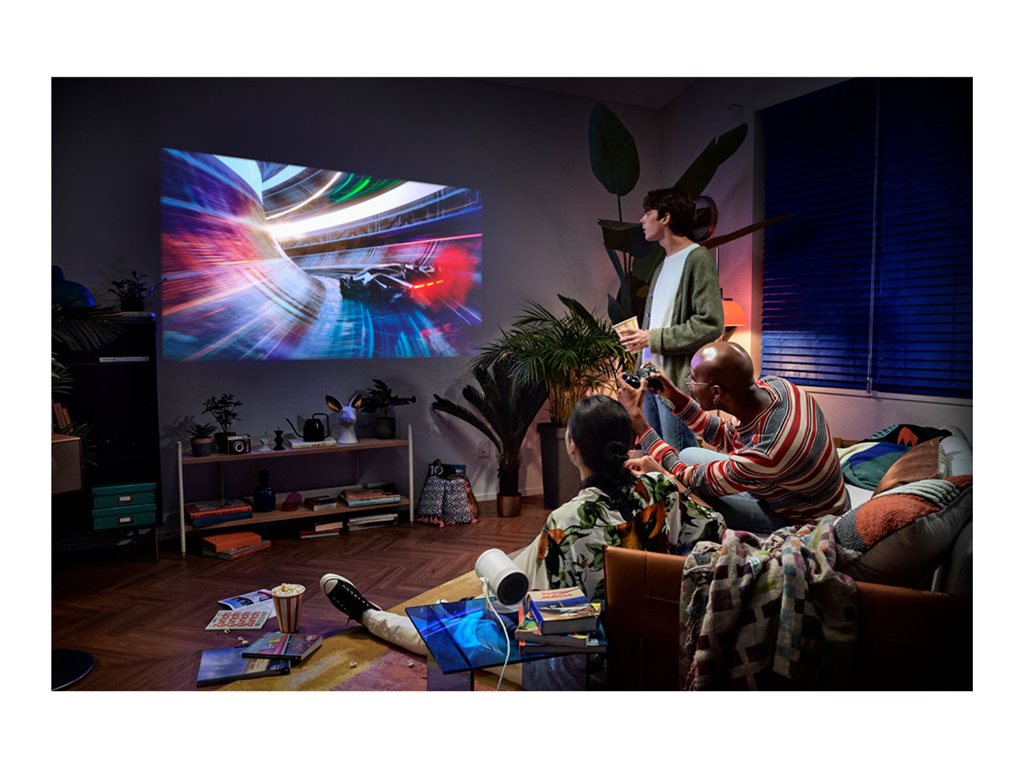 Samsung The Freestyle SP-LFF3CLAX - 2nd Generation - DLP projector - LED - portable - 230 ANSI lumens - Full HD (1920 x 1080) SP-LFF3CLAXXZA