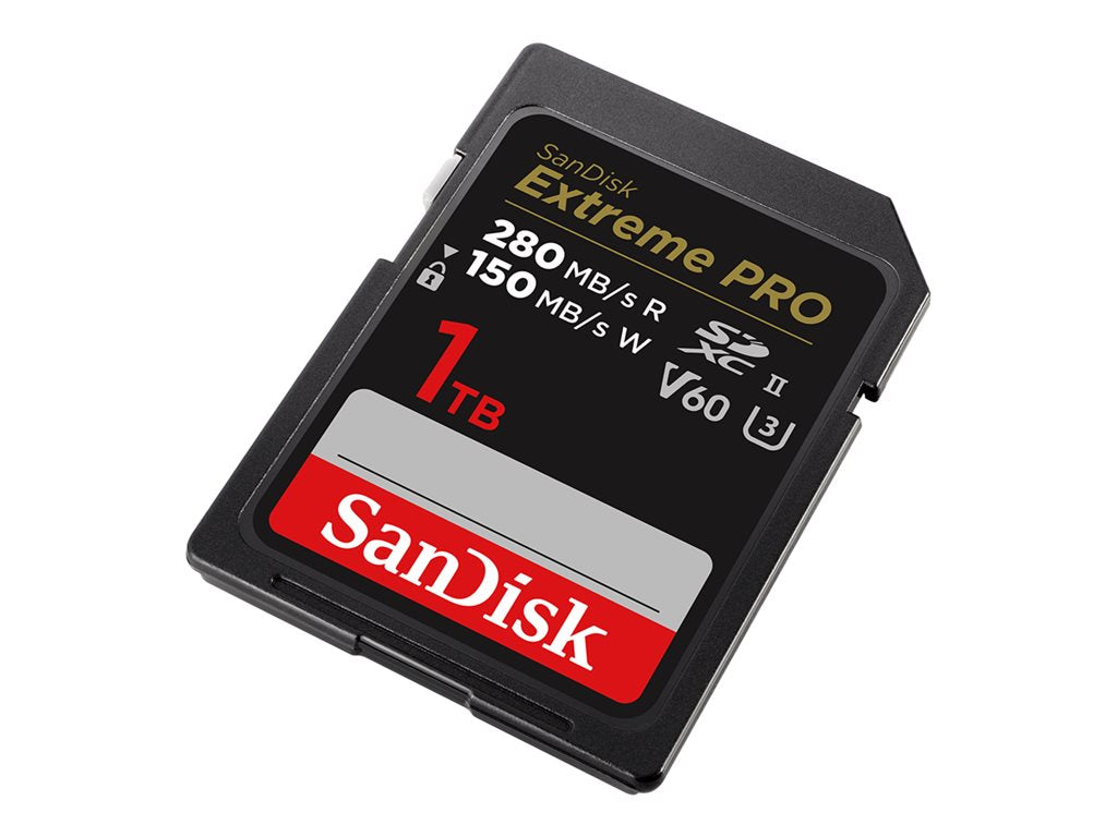 SanDisk Extreme Pro - Flash memory card - 1 TB - Video Class V60 / UHS-II U3 / Class10 - SDXC UHS-II SDSDXEP-1T00-GN4IN