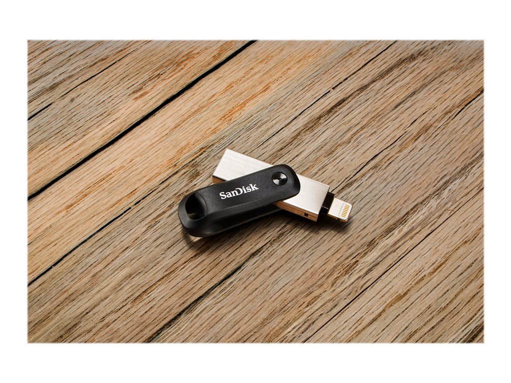 SanDisk iXpand Go - USB flash drive - 64 GB - USB 3.0 / Lightning SDIX60N-064G-AN6NN