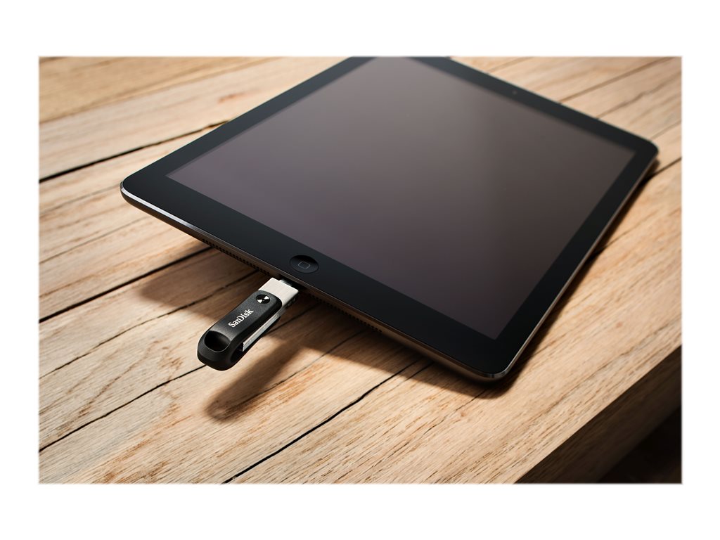 SanDisk iXpand Go - USB flash drive - 64 GB - USB 3.0 / Lightning SDIX60N-064G-AN6NN