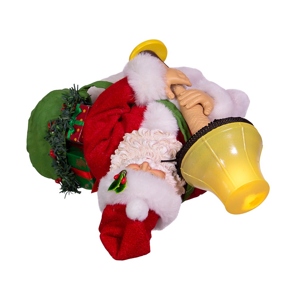 Santa Gifting a Leg Lamp Figurine - 10 Inch