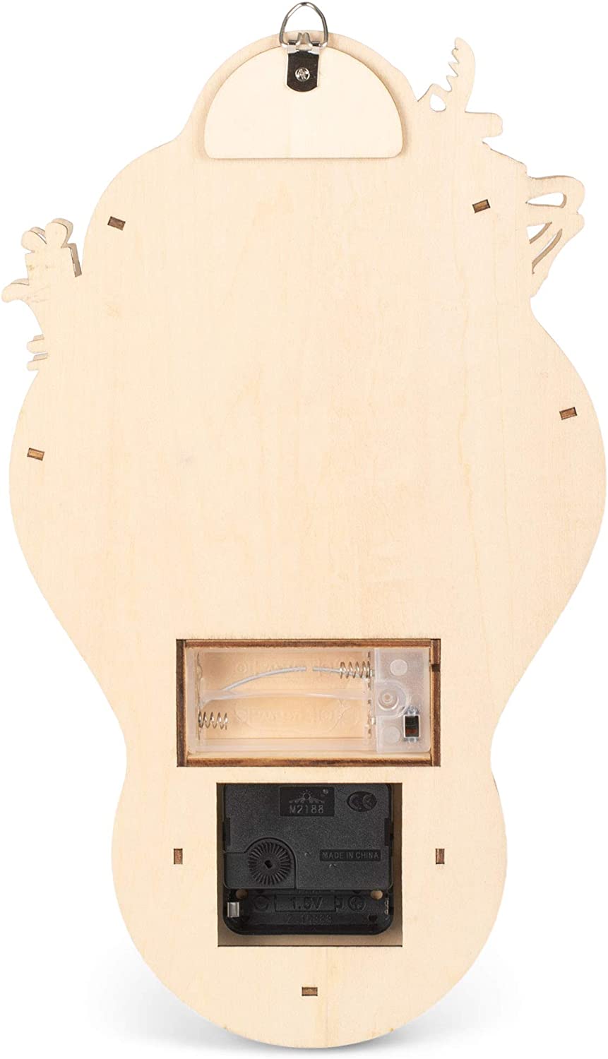 Santa Scene Wall Clock - 13 inch