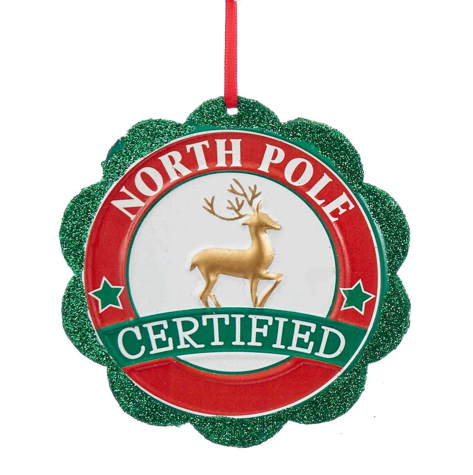 Santa Seal of Approval Ornament - Santa's Express