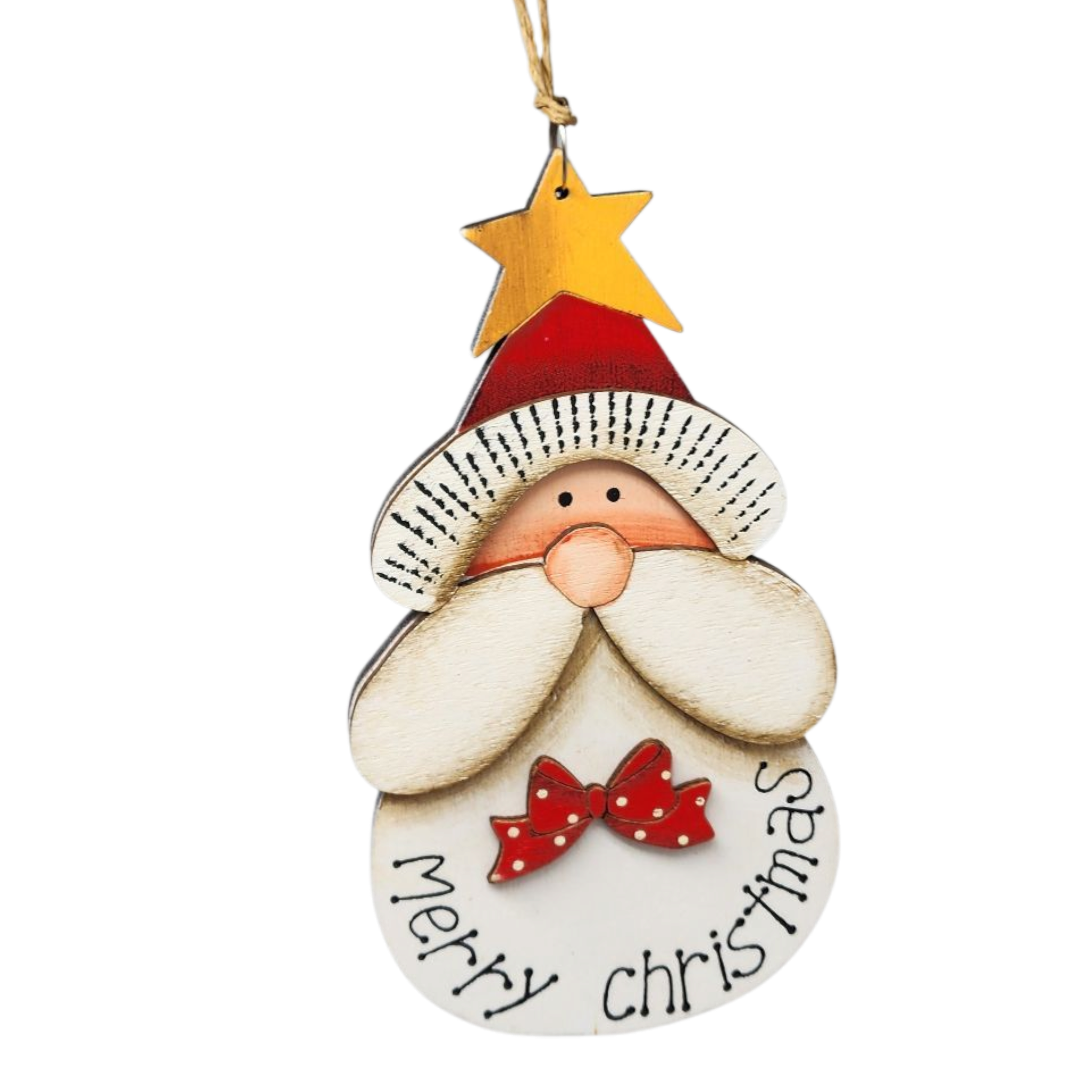 Santa wearing a Star Topped Hat