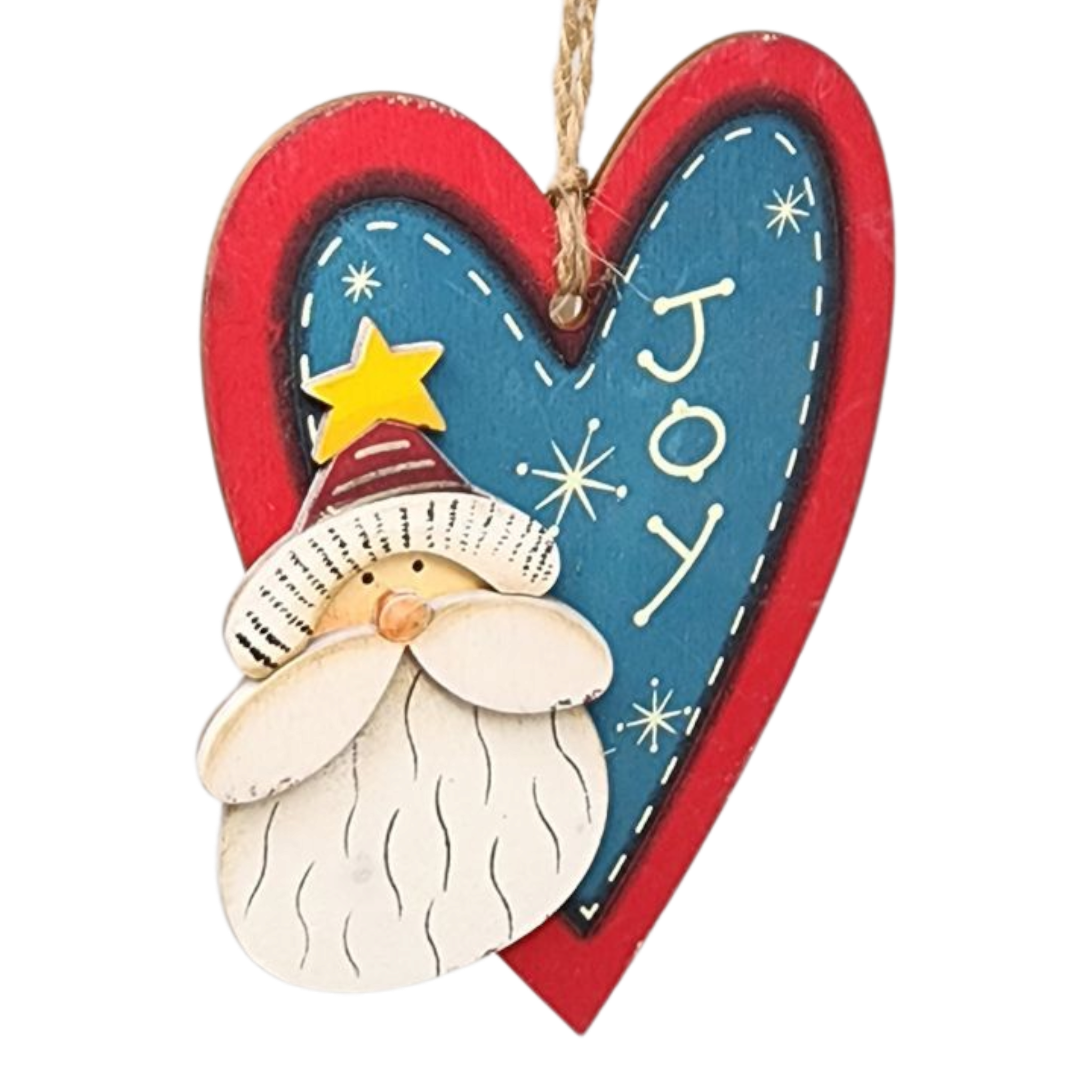 Santa's Heart of Joy Ornament