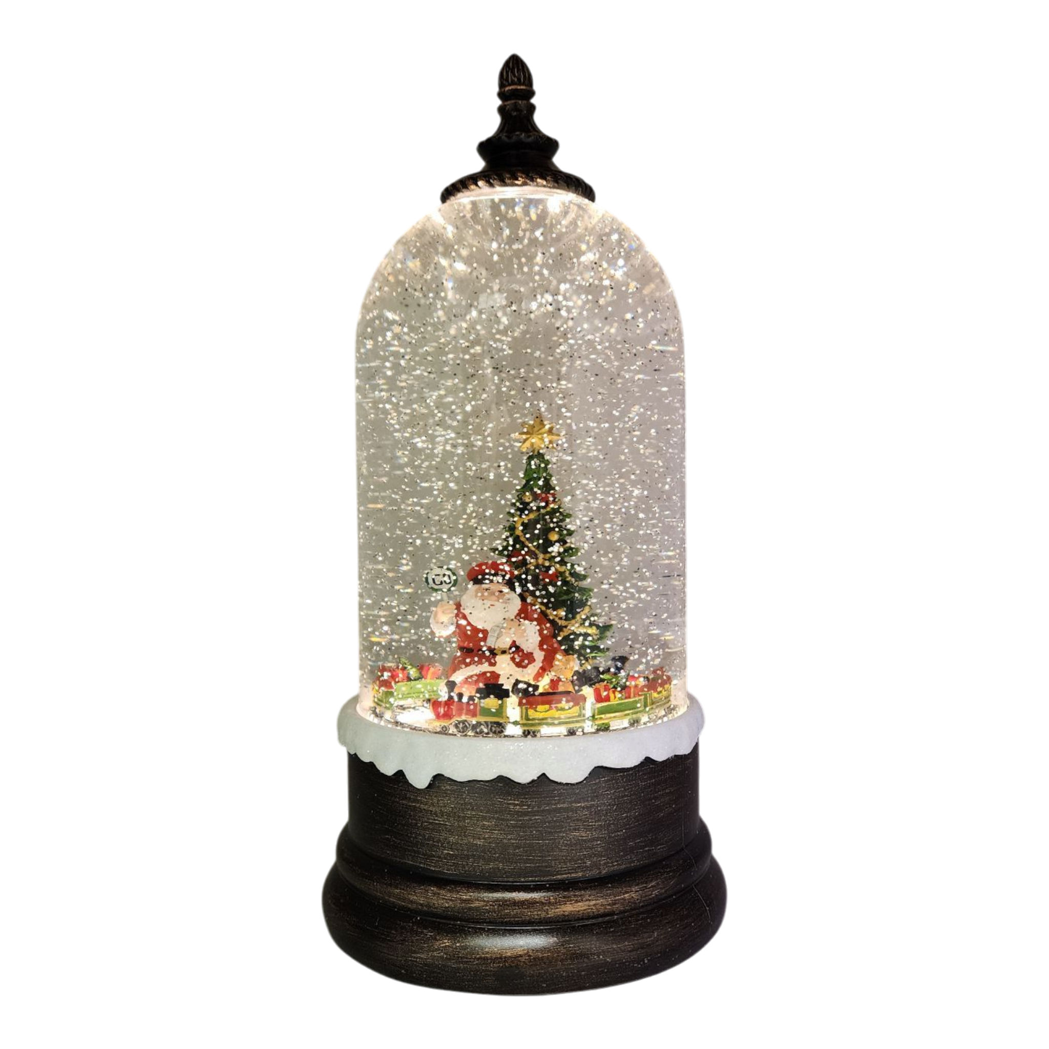 Santa's Magical Christmas Train Snow Globe