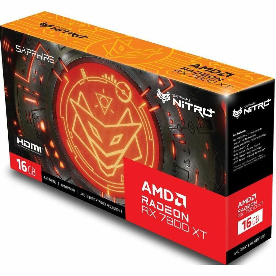 Sapphire AMD Radeon RX 7800 XT Graphic Card - 16 GB GDDR6