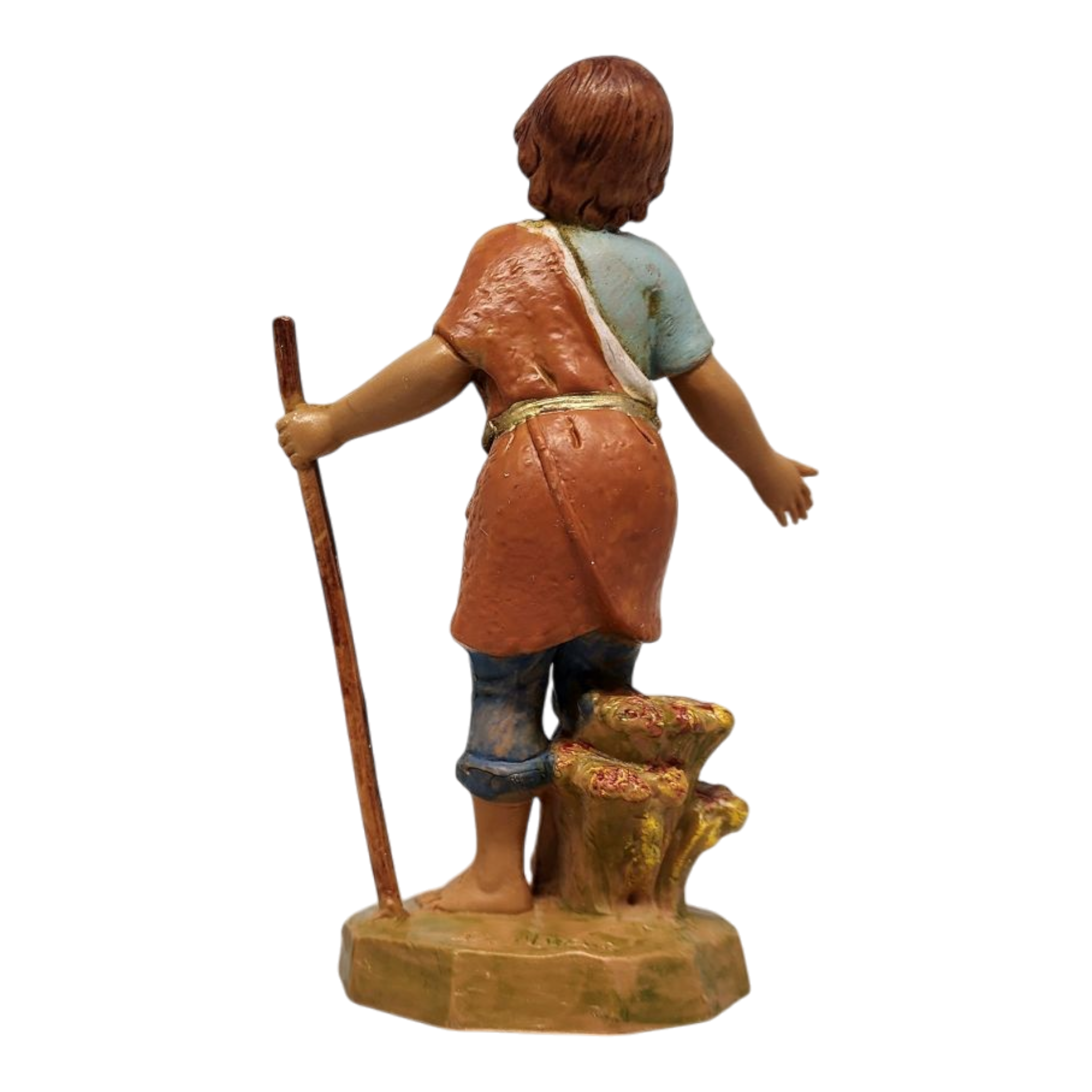 Savio - Boy Shepherd - 5 Inch Scale Nativity Figurine