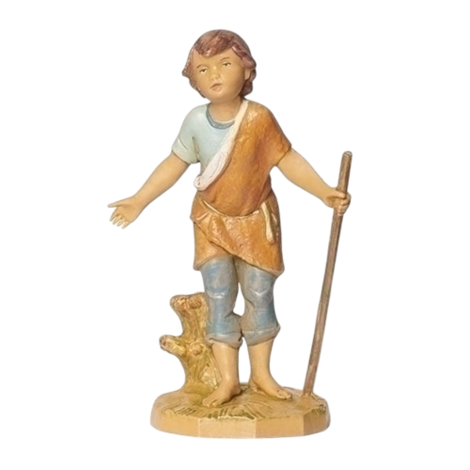 Savio - Boy Shepherd - 5 Inch Scale Nativity Figurine