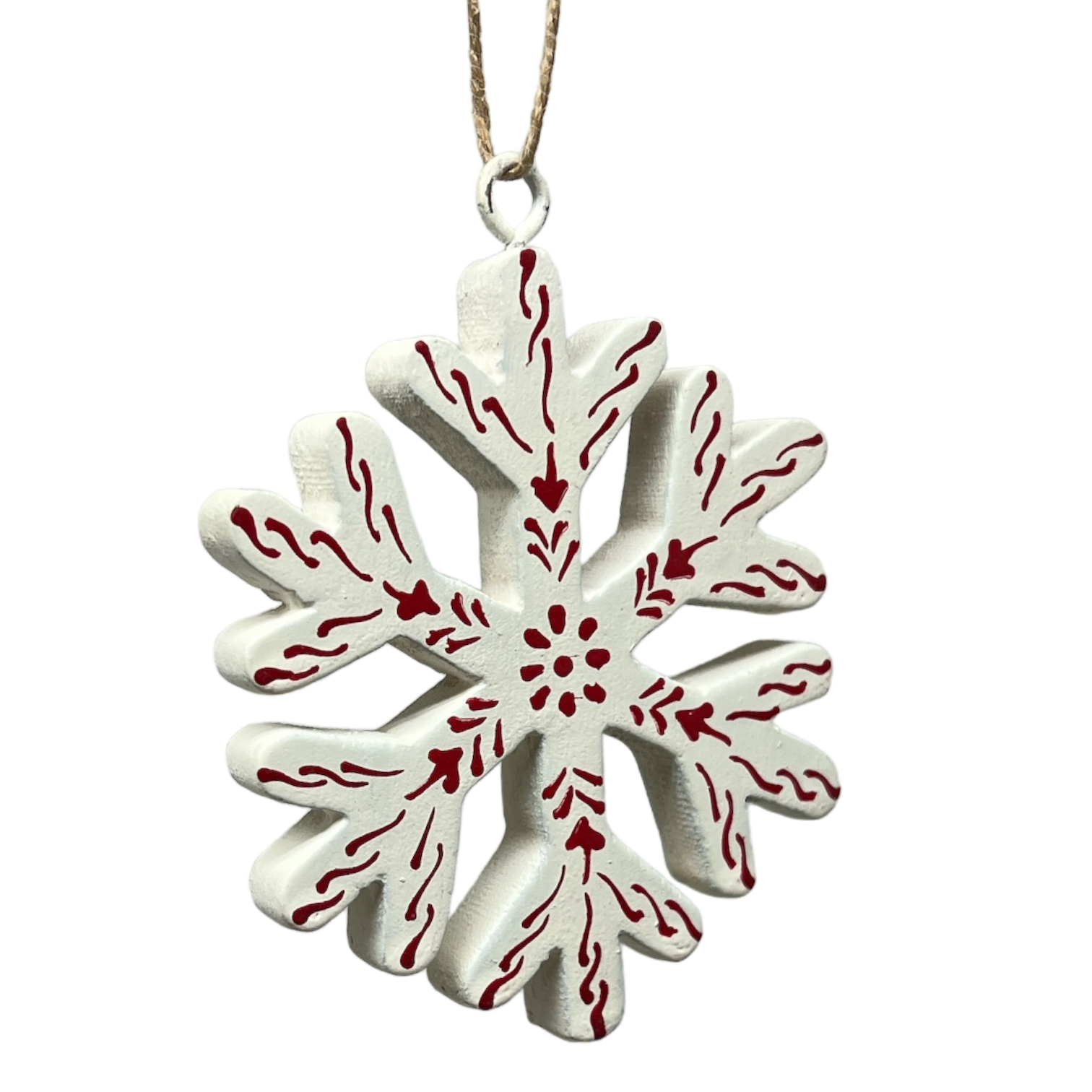 Scandi Holiday Snowflake Tree Ornament