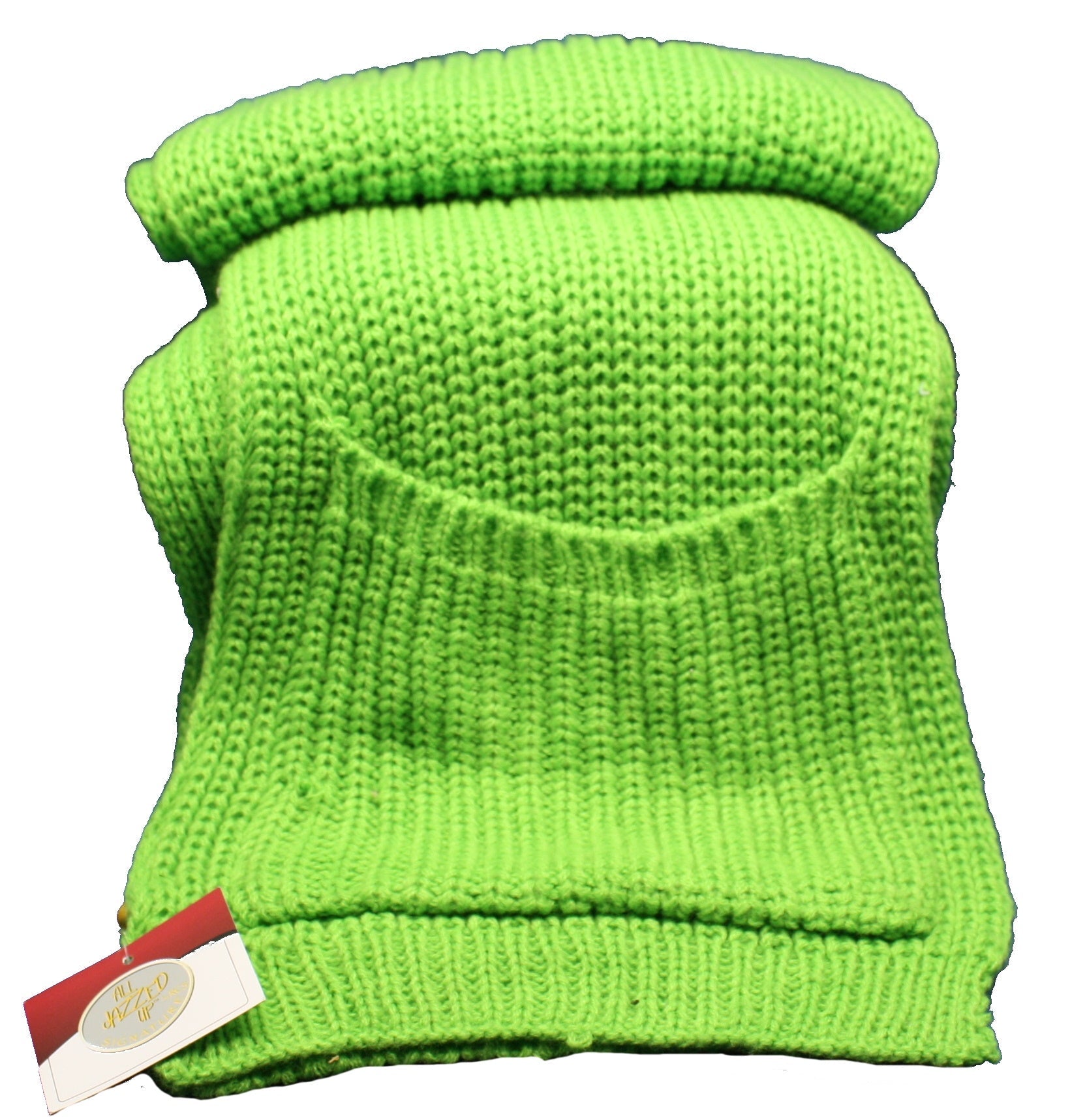 Scarf Knit Pocket - Green
