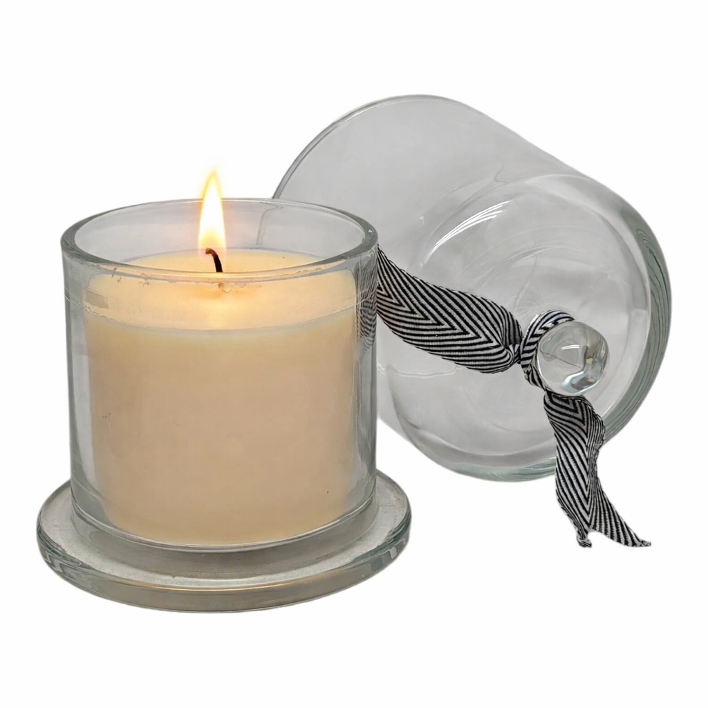 Scented Candle in a Glass Cloche - Sandalwood