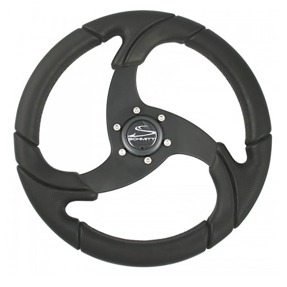 Schmitt Marine Folletto 14.2" Wheel - Black Polished Polyurethane - 3/4" Tapered Shaft