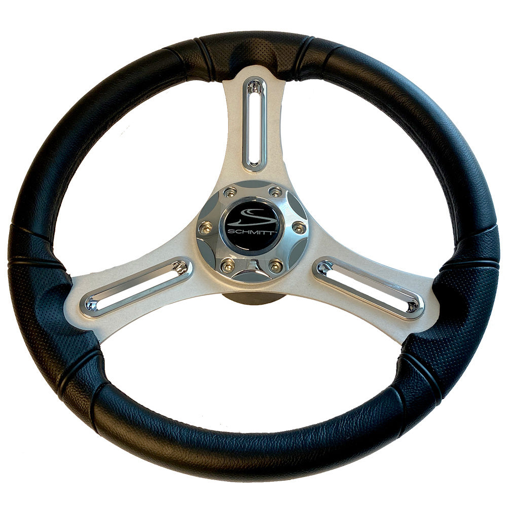 Schmitt Marine Torcello 14" Wheel - 03 Series - Polyurethane Wheel w/Chrome Trim &amp; Cap
