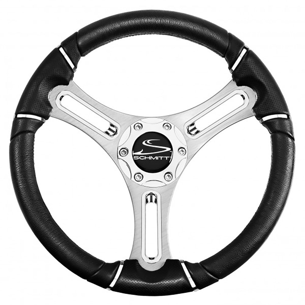 Schmitt Marine Torcello 14" Wheel - 04 Series - Polyurethane Wheel w/Chrome Trim &amp; Cap