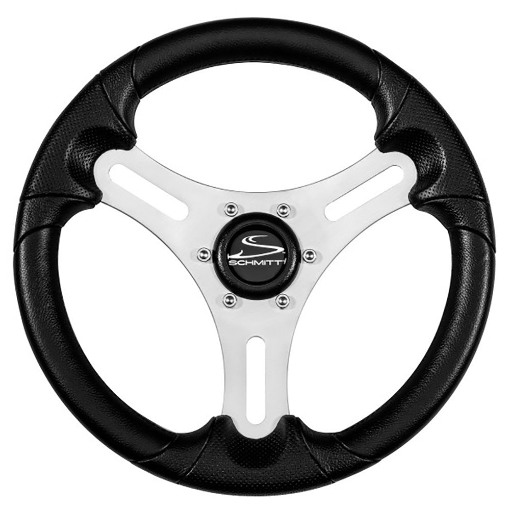 Schmitt Marine Torcello Lite 13" Wheel - Black Polyurethane Wheel w/Silver Spokes &amp;