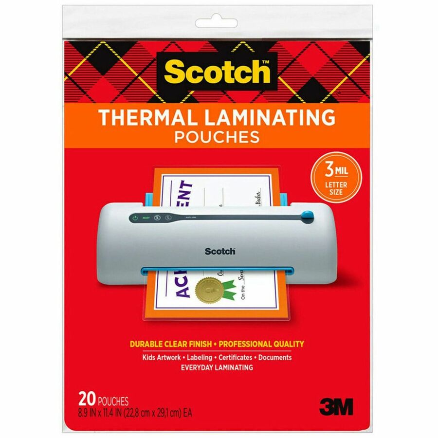 Scotch Thermal Laminating Pouches TP3854-20
