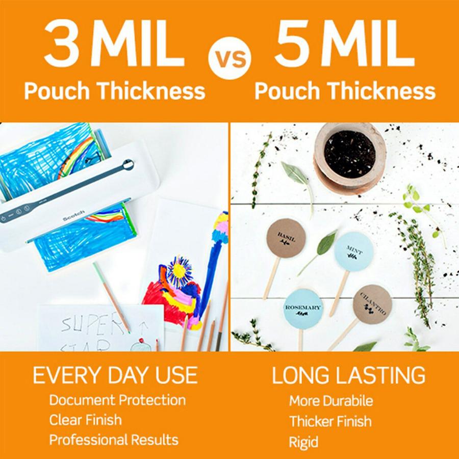 Scotch Thermal Laminating Pouches TP3854200
