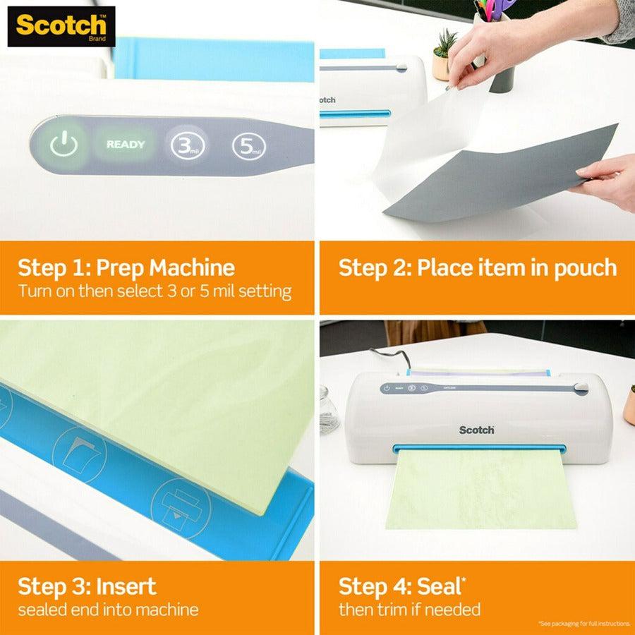 Scotch Thermal Laminator Pouches TP385625