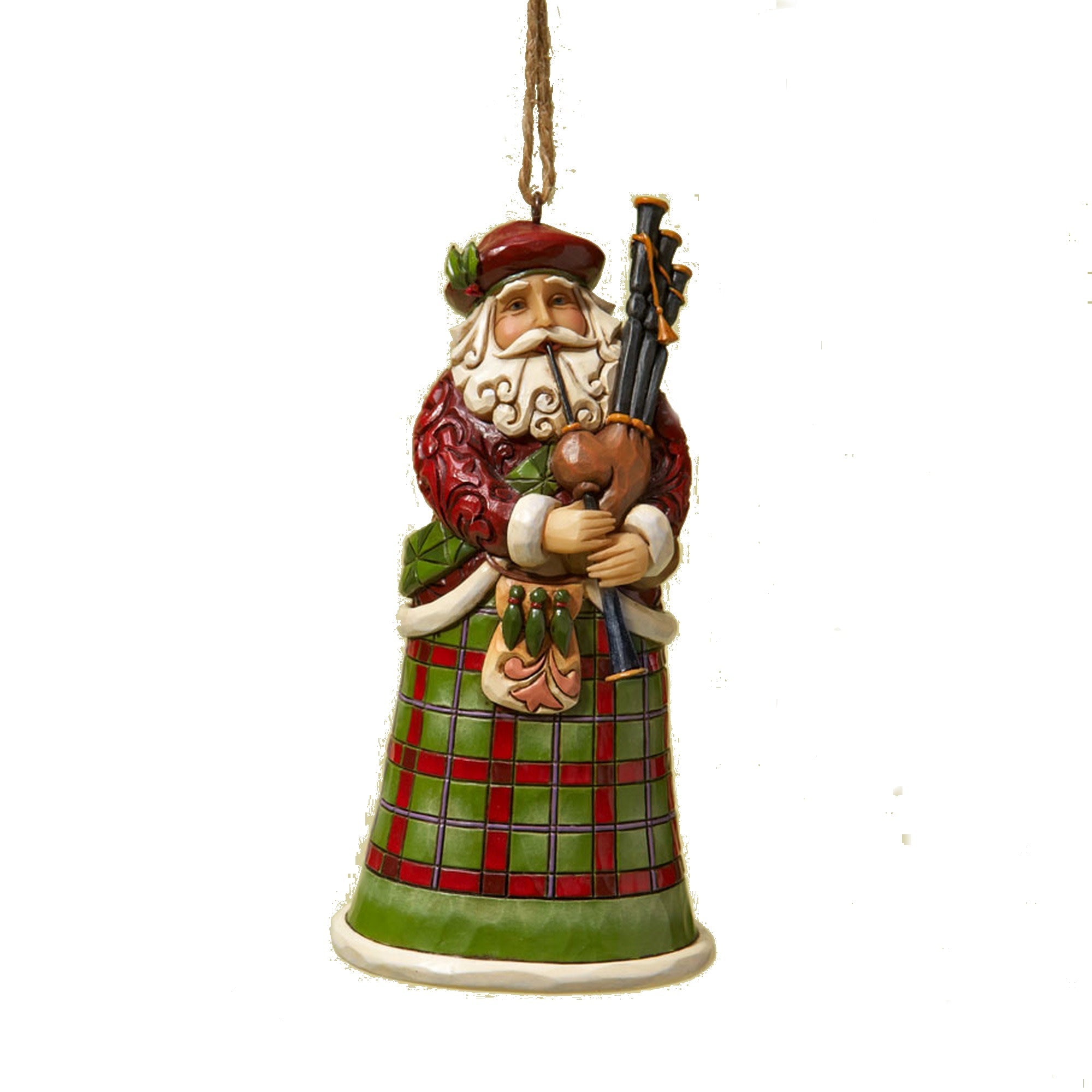 Scottish Santa Ornament