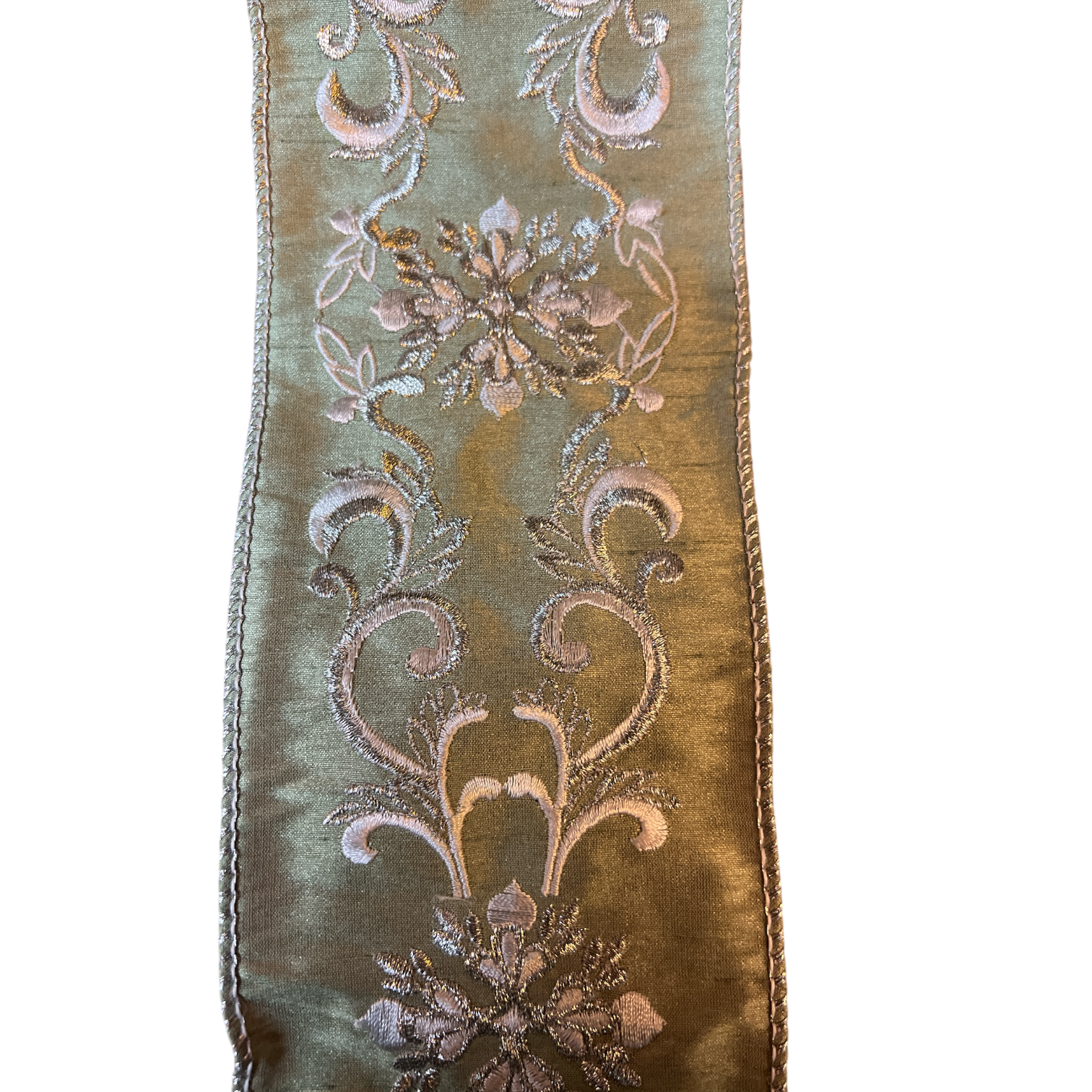 Scroll Embroidered Ribbon