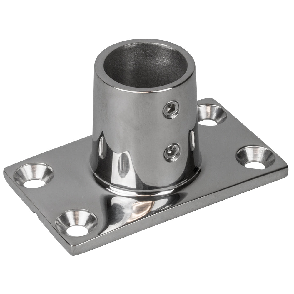 Sea-Dog Rail Base Fitting Rectangular Base 90&deg; - 316 Stainless Steel - 1-11/16" x 3" -
