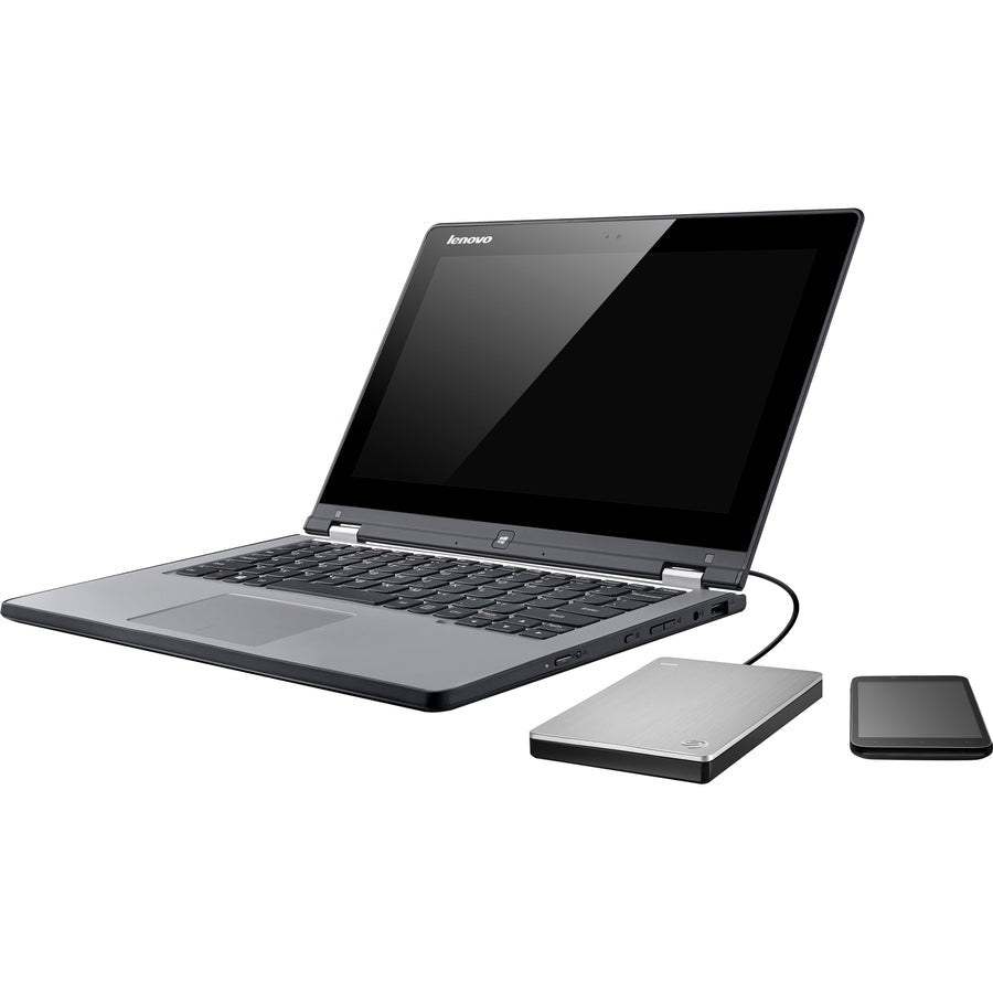 Seagate 1Tb Backup Plus Slim Portable External Hard Drive Usb 3.0 Sthn1000401 Silver + 1Yr Mylio Create + 2Mo Adobe Cc Photography