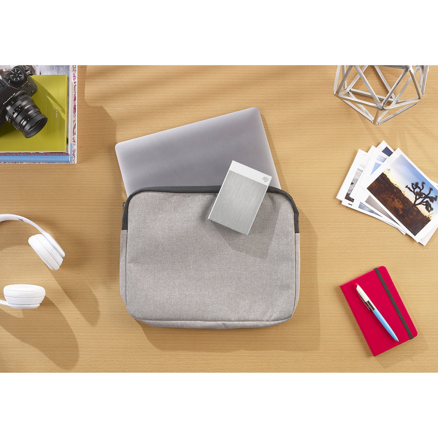 Seagate Backup Plus Ultra Touch STHH2000402 2 TB Portable Hard Drive - 2.5 External - White"