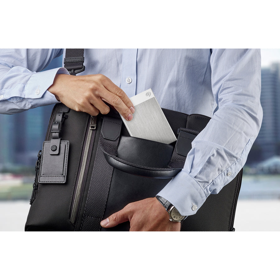 Seagate Backup Plus Ultra Touch STHH2000402 2 TB Portable Hard Drive - 2.5 External - White"