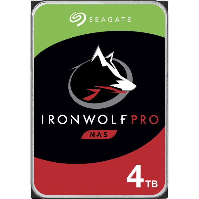Seagate IronWolf Pro ST4000NE001 4 TB Hard Drive - 3.5 Internal - SATA (SATA/600) - Conventional Magnetic Recording (CMR) Method"