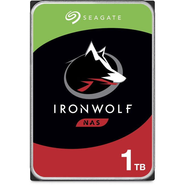 Seagate IronWolf ST1000VN002 1 TB Hard Drive - 3.5 Internal - SATA (SATA/600) - Conventional Magnetic Recording (CMR) Method"