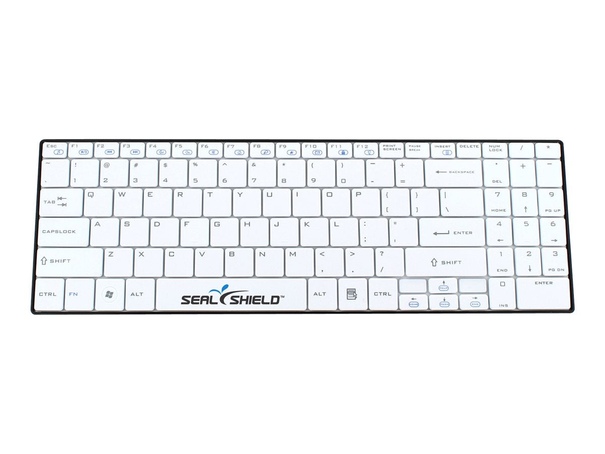 Seal Shield Clean Wipe Waterproof - Keyboard - wireless - Bluetooth 3.0 - QWERTZ - German - black SSKSV099BTDE
