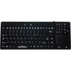 Seal Shield Seal Glow Series Waterproof Silicone Backlit Keyboard With Touchpad