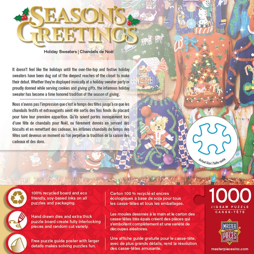 Season's Greetings - Holiday Sweaters 1000 Piece Puzzle