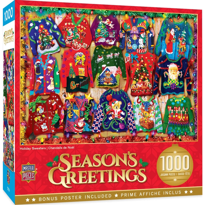 Season's Greetings - Holiday Sweaters 1000 Piece Puzzle