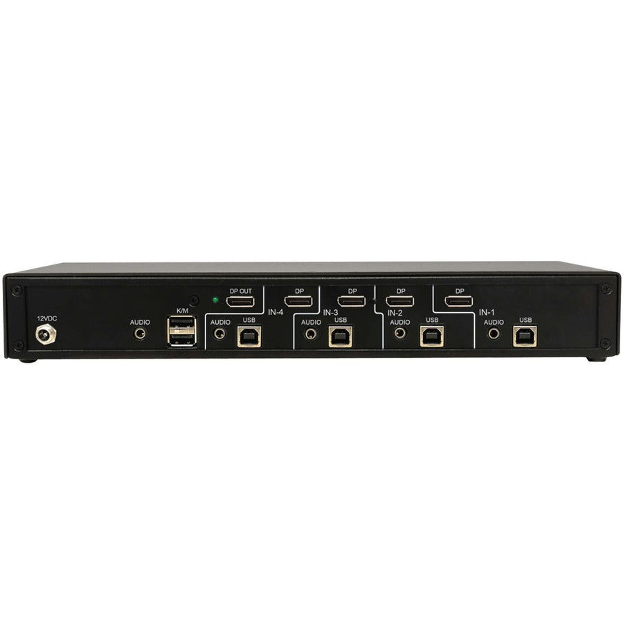 Secure DisplayPort KVM Switch - 4-Port 4K Government Grade Security | TecISoft B002-DP1A4-N4