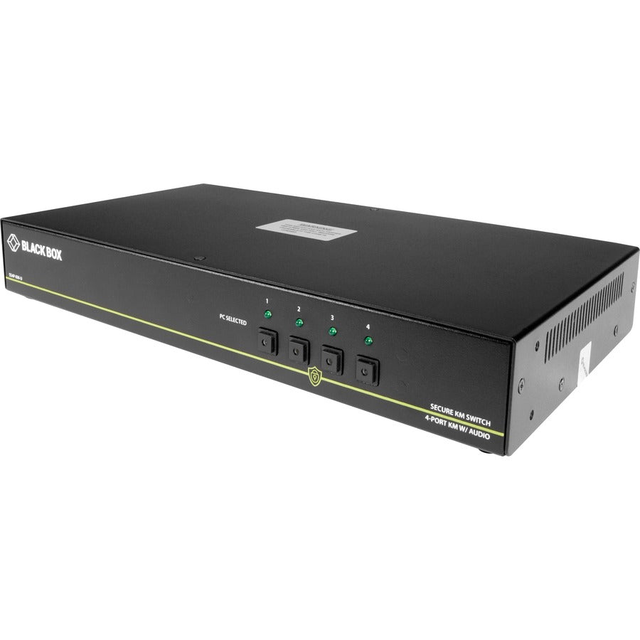Secure KM Switch NIAP 3.0 Certified - 4-Port USB Audio | BLACK BOX SS4P-KM-U