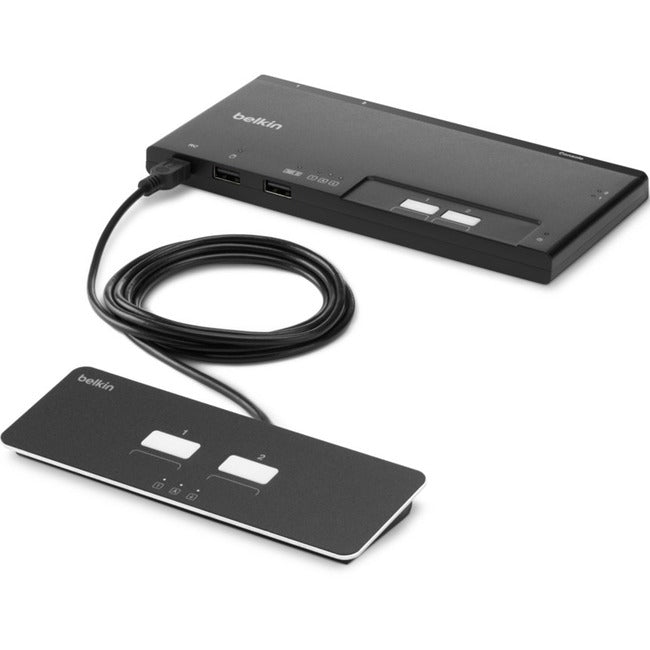Secure KVM 2-Port Dual Head Modular Switch - Belkin F1DN202MOD-BA-4