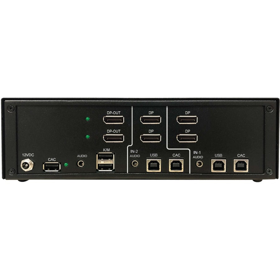 Secure KVM Switch - 2-Port Dual Head 4K DisplayPort CAC NIAP | Government Security B002-DP2AC2-N4